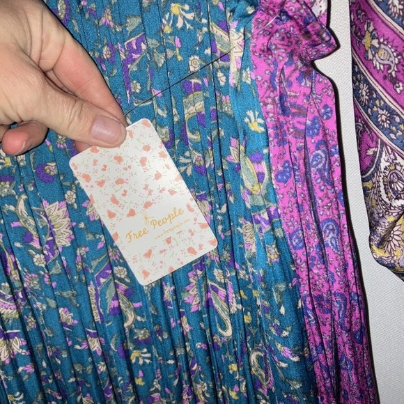 NWT ($198) GORGEOUS!! Free People What You Want Maxi Bohemian Dress Size Large - Picture 10 of 13